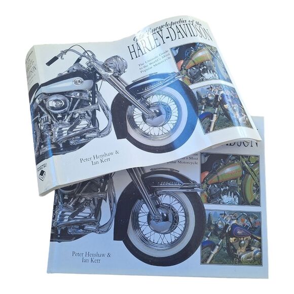 The Encyclopedia of Harley-Davidson Hardcover Coffee Table Book 2001 Man Cave - Picture 5 of 6